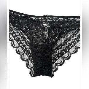 Live Love Dream Underwear Panties Black Size Medium